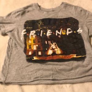 Classic cropped tee short sleeve, F•R•I•E•N•D•S comedy show, grey, photo on it